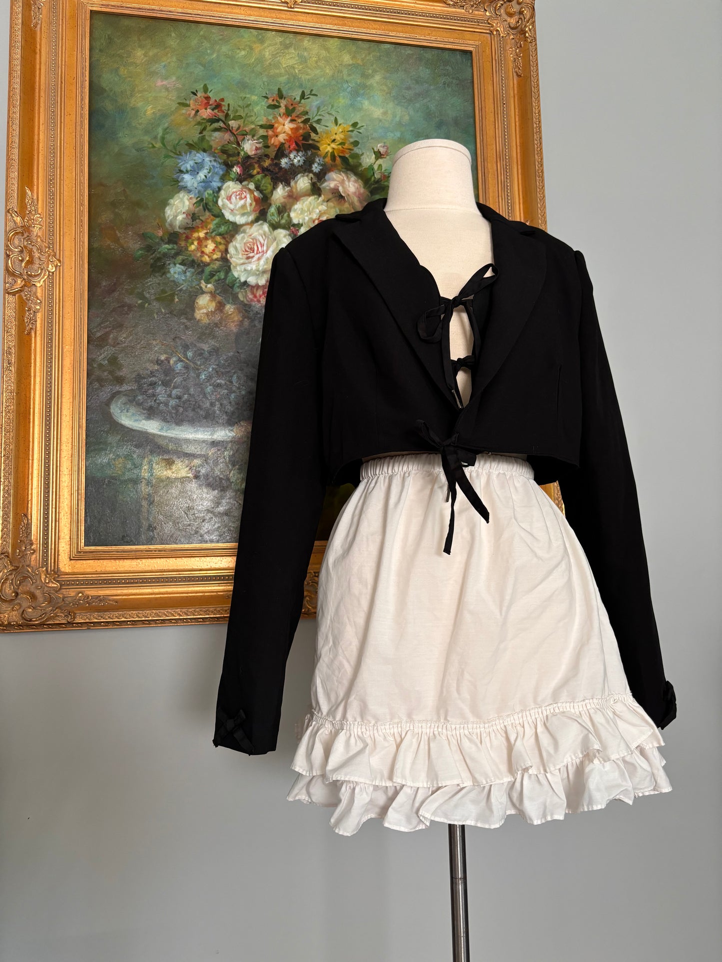 Black Bow Blazer with Matching Top