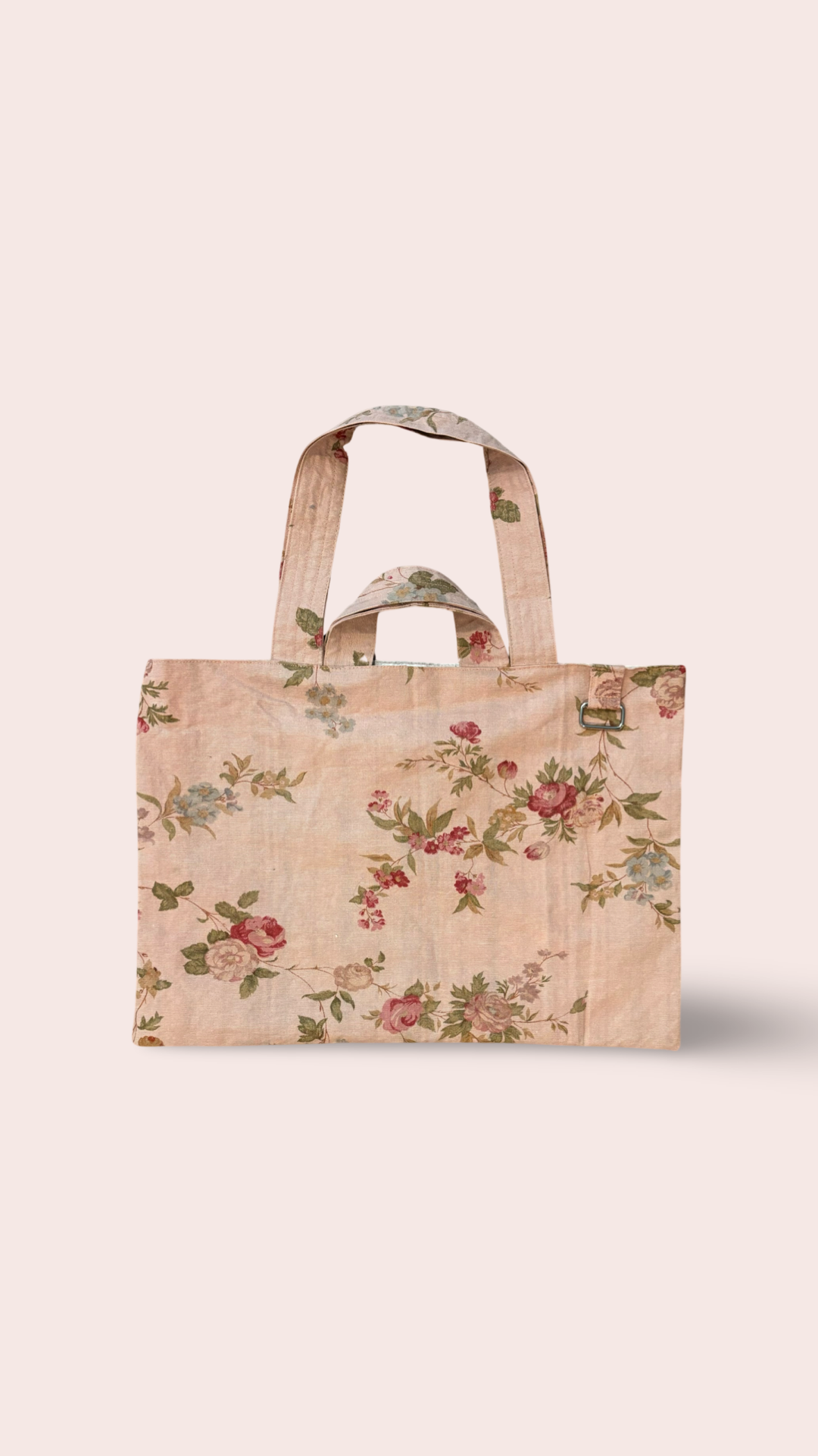 Pink Floral Tote ∙ Floral Tote ∙ Floral Pattern ∙ Floral store Illustrated Tote Bag ∙ Commuter Office Tote∙ Diaper Bag ∙ Bohemian Floral Pattern