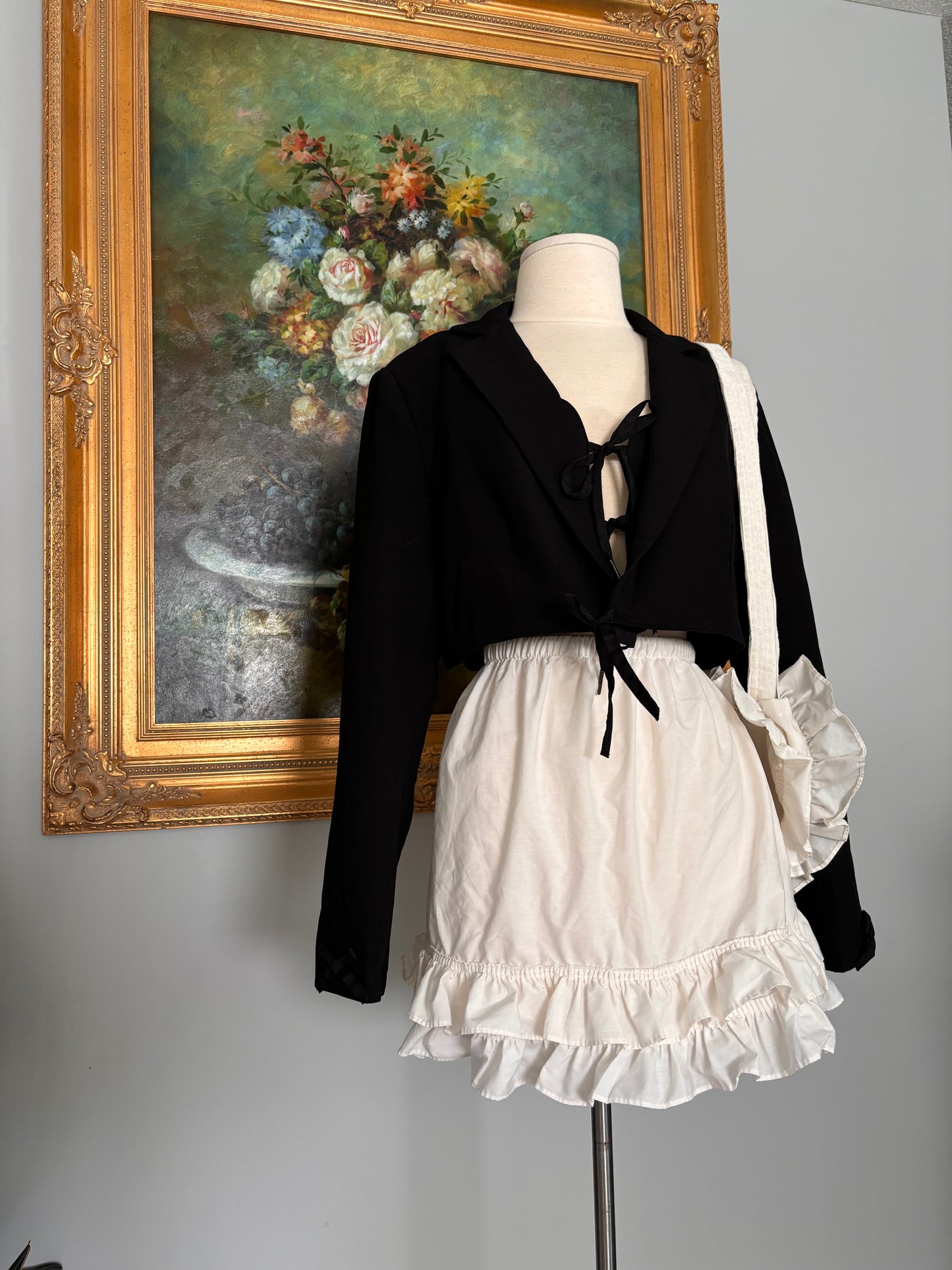 Black Bow Blazer with Matching Top
