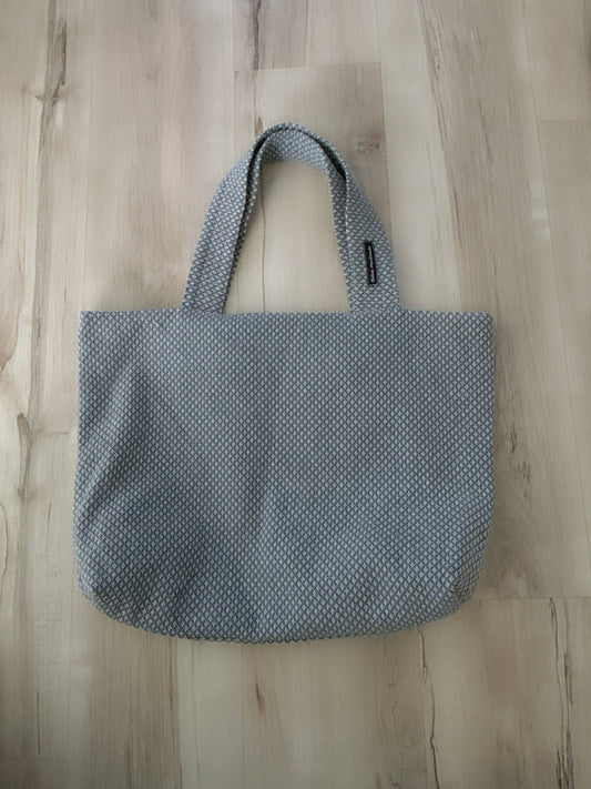 Blue textured bag - Medium