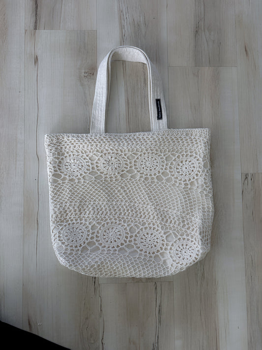 Fully Covered Crochet Tote - Medium