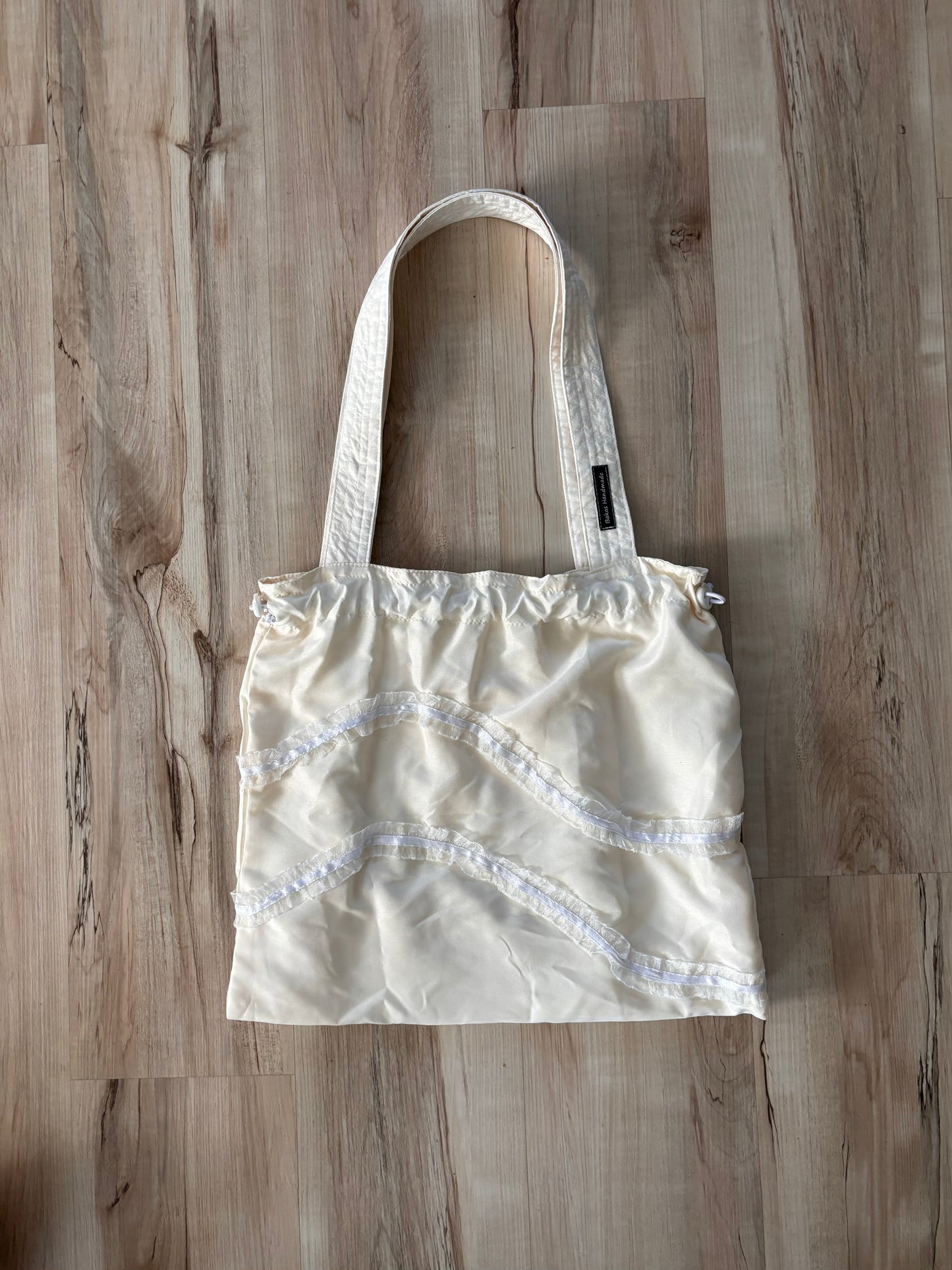 Yellow Lace Draw Tote